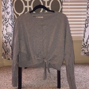 Abercrombie & Fitch Tie Front Sweater
